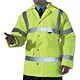 Dealer Workwear High Visibility Coat Polyester with Waterproof Coating Small Yellow Ref DWHCYS