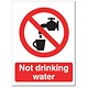 Stewart Superior Catering Sign Not Suitable for Drinking Self Adhesive Vinyl W150xH200mm Ref P093