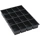 Bisley Insert Tray 2/16 Plastic for Storage Cabinet 16 Sections H51mm Black Ref 225P1