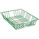 Hago Folio Letter Tray Plastic-coated Wire A4 W279xD381xH70mm Green Ref 580068