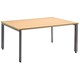 FiZ4 Rectangular Boardroom Table Triangular Leg W1600xD1200xH730mm Maple