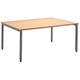 FiZ2 Rectangular Boardroom 1600 Table Square Straight Leg W1600xD1200xH730mm Maple