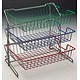 Hago Organiser Desk Set of Grey Frame and 3 Trays in Blue Green and Red Ref 411008