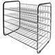 Hago Letter Rack Side-opening Wide Access 5-Tier Black Ref 428002