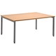 FiZ2 Rectangular Boardroom 1600 Table Square Straight Leg W1600xD1200xH730mm Beech
