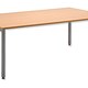 FiZ2 Rectangular Boardroom Table Square Straight Leg W2000xD1200xH730mm Beech
