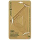 Image of Linex Nature Set Square 45 Degree Metric Biodegradable Bevelled and Tracing Edges Clear Ref LXON4525TFM