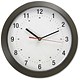 Alba Easytime Wall Clock Quartz with Plastic Lens and Case Diameter 320mm Black Ref HORMURN