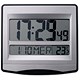Alba LCDtime Clock Digital 12 or 24-hour Display Radio Controlled W235xD28xH222mm Silver Ref LCDTIME