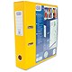 Emgee Lever Arch File with Clear PVC Cover 70mm Spine A4 Yellow Ref 650005 [Pack 10]