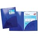 Snopake Elektra Twinfile Presentation Folder Polypropylene A4 Blue Ref 14032 [Pack 5]