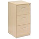 Trexus Plus Filing Cabinet 3 Drawers Fully Lockable Anti-Tilt W476xD598xH1018mm Maple