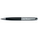 Filofax Ball Pen Classic 105mm Ribbed Chrome and Black Ref 561051