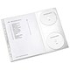 Esselte Combo Project Pocket Polypropylene with 2 Flapped CD Side-pockets A4 Clear Ref 17348 [Pack 5]