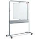 Nobo Mobile Whiteboard Easel Magnetic Steel Vertical Pivot W1200xH900mm Board Ref 190130