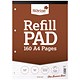 Silvine Refill Pad Headbound Perforated Punched Ruled 75gsm A4 Ref A4RPF [Pack 6]