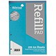 Silvine Refill Pad Headbound Perforated Punched Narrow Ruled Margin 400pp 65gsm A4Ref A4RP200NM [Pack 3]