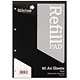 Silvine Refill Pad Headbound Perforated Punched Plain 75gsm A4 Ref A4RPP [Pack 6]