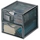 Rubbermaid Mesh Cube with 2 Drawers 150x150mm Black Ref FG9E5600BLA