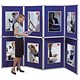 Nobo Pro-Panel Display and Bag 8 Panels Blue Fabric and Dry White Sides 16kg W2020xH3000mm Ref 1901083