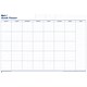Mark-it Month Planner Laminated with Notes Column W900xH600mm Ref MP