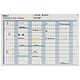 Mark-it Perpetual Year Planner Laminated with Repositionable Date Strips W900xH600mm Ref PYP