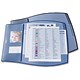 Durable Work Pad Desk and Mouse Mat with Transparent Leaves W440xD390mm Blue Ref 7209-07