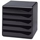 Leitz Post Set Filing Unit with 5 Drawers A4 W291xD352xH291mm Black Ref 529300995