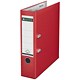 Leitz Lever Arch File Plastic 80mm Spine Foolscap Red Ref 1110-00-25 [Pack 10]