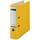 Leitz Lever Arch File Plastic 80mm Spine A4 Yellow Ref 1010-15 [Pack 10]
