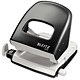 Leitz 5008 Punch 2-Hole Metal Robust with Hardened Cutters Capacity 25x 80gsm Black Ref 5008-00-95