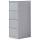 Bisley BS4E Filing Cabinet Flush-front 4-Drawer W470xD622xH1321mm Silver Ref 1643-55