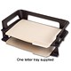 Rubbermaid Letter Tray Side Load Self-stacking Capacity 2.2kg A4 Black Ref 63520