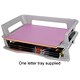 Rubbermaid Letter Tray Side Load Self-stacking Capacity 2.2kg A4 Metallic Silver Ref 74094
