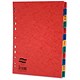 Europa Subject Dividers Pressboard 300 micron Europunched Jan-Dec A4 Assorted Ref 3109 [Pack 5]