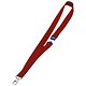Durable Necklace Textile with Safety Closure for Name Badge 20x440mm Red Ref 8137-03 [Pack 10]