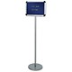 Nobo Welcome Lobby Board on Stand with 250 Characters Aluminium Frame W450xH300mm Blue Ref 1901959