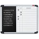 Nobo Welcome In-Out Board Drywipe Message Magnetic Aluminium Frame 10-Name W465xH615mm Black Ref 1901961