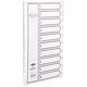 Concord Recycled Dividers 230 micron Card with Printed Tabs 1-10 A4 White Ref 48301