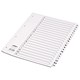 Concord Classic Index Mylar-reinforced Punched 4 Holes A-Z 20-Part A4 White Ref 04001/CS40