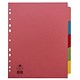 Concord Punched Pocket Subject Dividers Extra Wide 5-Part A4 Assorted Ref 71399