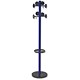 Alba Stan Coat Stand 8 Rounded Coat Pegs Umbrella Holder Base D370mm H1750mm Blue Ref PMSTAN3B