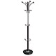 Alba Cleo Coat Stand Chrome & Plastic Large Pegs Weighted Base D370mm H1750mm Ref PMCLEO