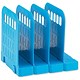 Avery Basics Book Rack Modular Interlocking Base 4 Sections W200xD183xH190mm Blue Ref 1136BLUE