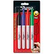 Sharpie Permanent Marker Pen Retractable with Seal Bullet Tip 1.0mm Line Assorted Ref S0810880 [Wallet 4]