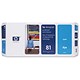 Hewlett Packard [HP] No. 81 Inkjet Dye Printhead and Cleaner 13ml Cyan Ref C4951A
