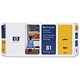 Hewlett Packard [HP] No. 81 Inkjet Dye Printhead and Cleaner 13ml Yellow Ref C4953A