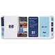 Hewlett Packard [HP] No. 81 Inkjet Dye Printhead and Cleaner 13ml Light Cyan Ref C4954A