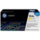 Image of Hewlett Packard (HP) Laser Toner Cartridge - Yellow / Ref Q6002A / HP No. 124A