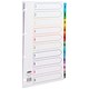 Concord Index Multicolour-tabbed Mylar-Reinforced 4 Holes 1-10 A4 White Ref CS4